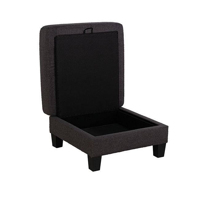 Furniture Of America Cinderford Storage Ottomen SL6936DG-OT Dark Gray Contemporary - sofafair.com