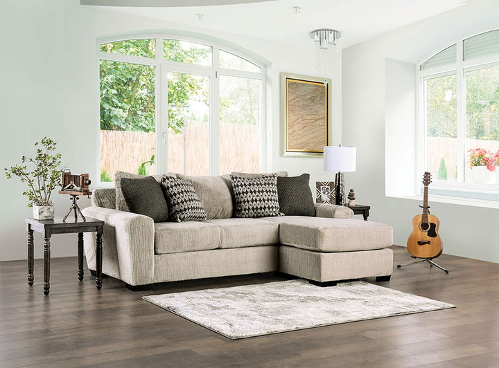 Furniture Of America Eastcote Sectional SM1125 Gray Transitional - sofafair.com