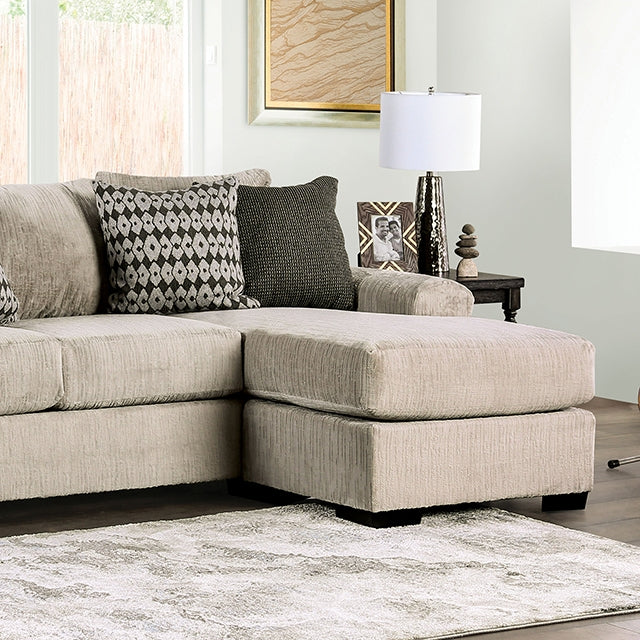 Furniture Of America Eastcote Sectional SM1125 Gray Transitional - sofafair.com