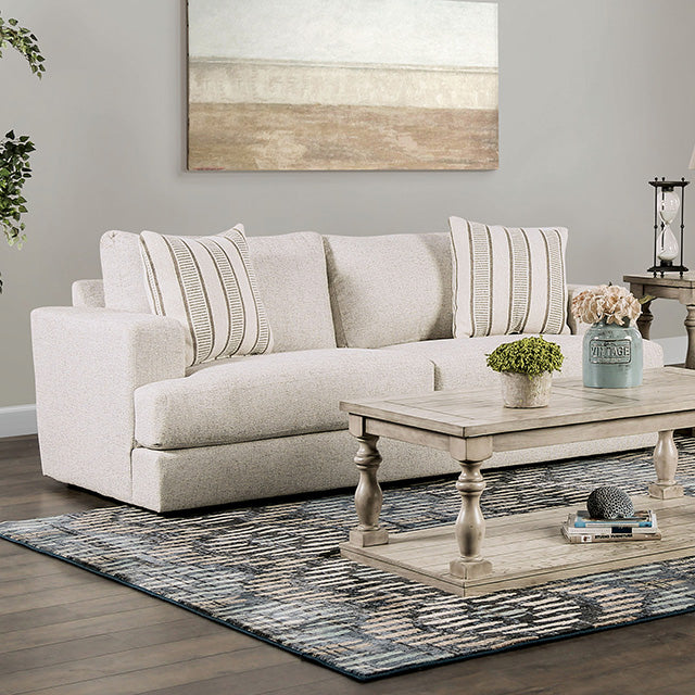 Furniture Of America Flintshire Sofa SM1210-SF Beige Transitional - sofafair.com