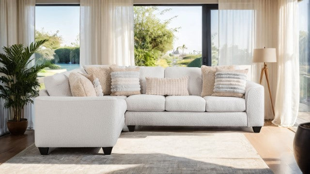 Furniture Of America Iroquois Sectional SM5197-SECT Cream/Tan Transitional - sofafair.com