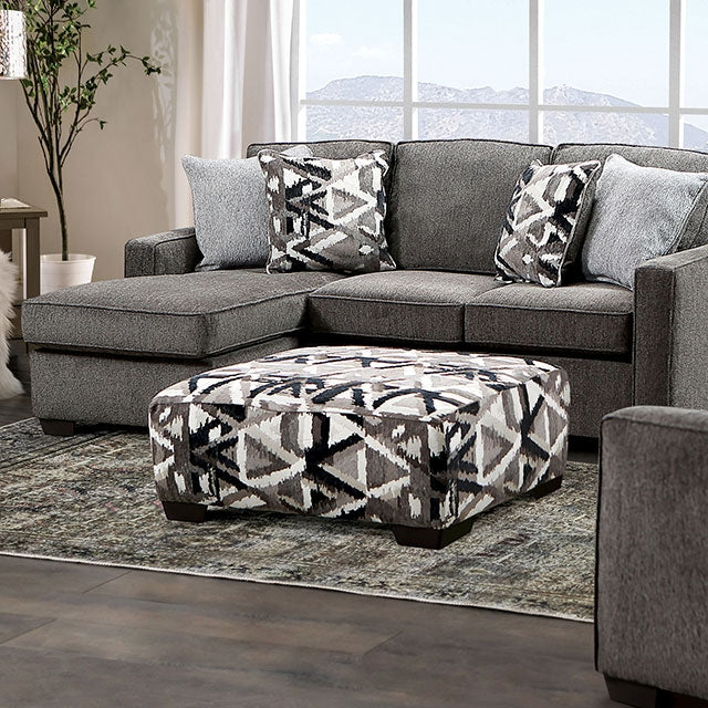 Furniture Of America Brentwood Sectional SM5405 Gray Contemporary - sofafair.com