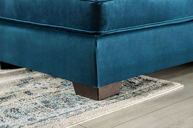 Furniture Of America Peregrine Sectional SM5415 Teal Contemporary - sofafair.com