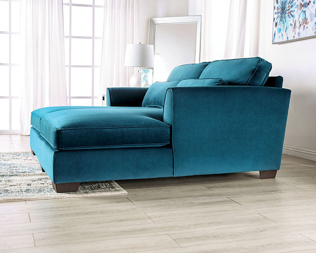 Furniture Of America Peregrine Sectional SM5415 Teal Contemporary - sofafair.com