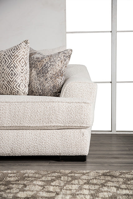 Furniture Of America Moorpark Sectional SM6092-SECT Off-White Contemporary - sofafair.com