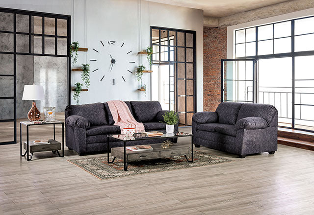 Furniture Of America Keswick Sofa SM7754-SF Charcoal Contemporary - sofafair.com