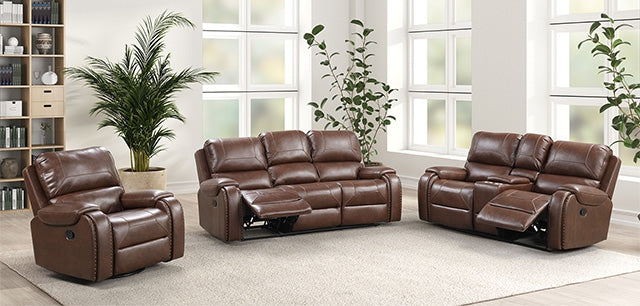 Furniture Of America Tepic Sofa TM6012BR-SF Brown Transitional - sofafair.com