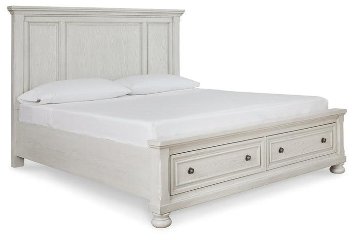Robbinsdale Queen Panel Storage Bed B742B24 White Casual Master Beds By Ashley - sofafair.com