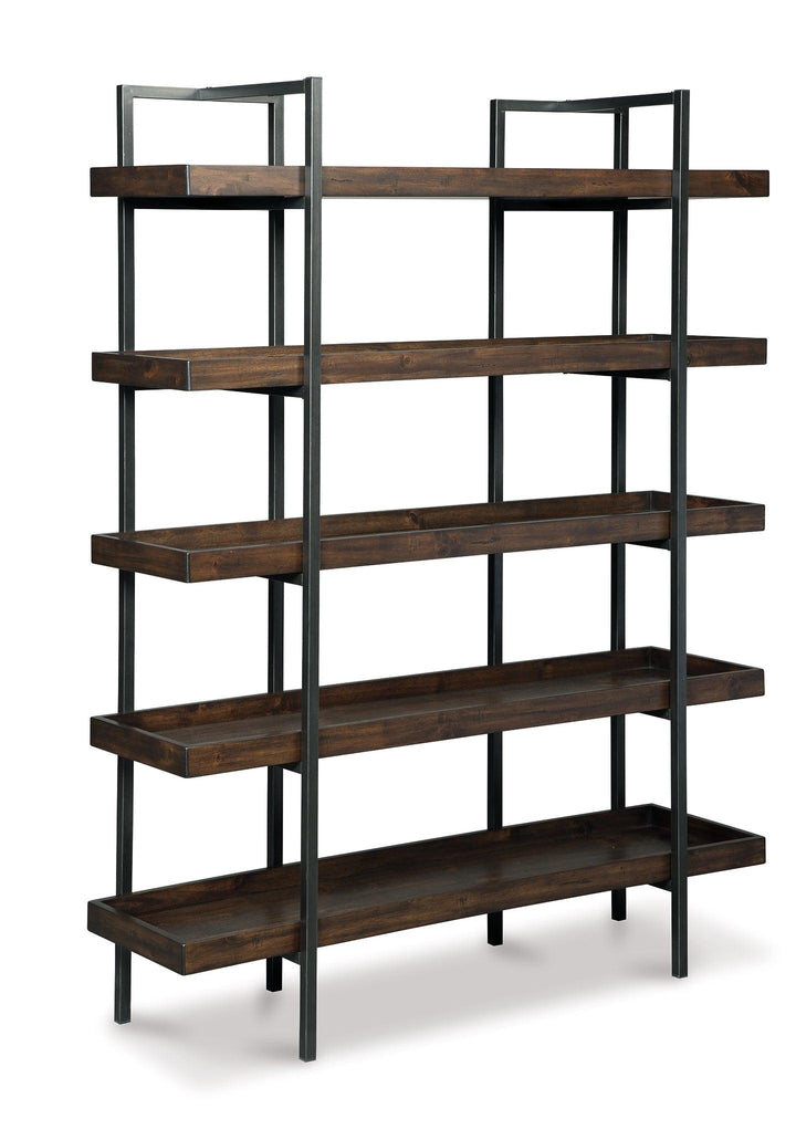 Starmore 76" Bookcase H633-70 Brown/Beige Contemporary Home Office Cases By Ashley - sofafair.com