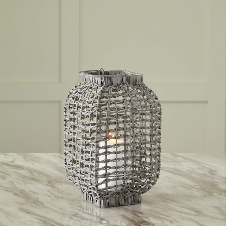 Evonne Lantern A2000566 Black/Gray Casual Candle Holder By Ashley - sofafair.com