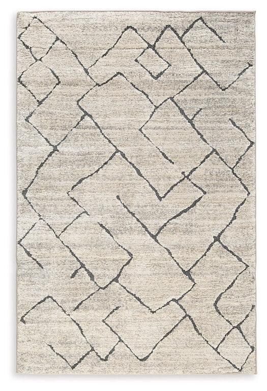Ashbertly AMP011641 White Contemporary Rug Large By Ashley - sofafair.com