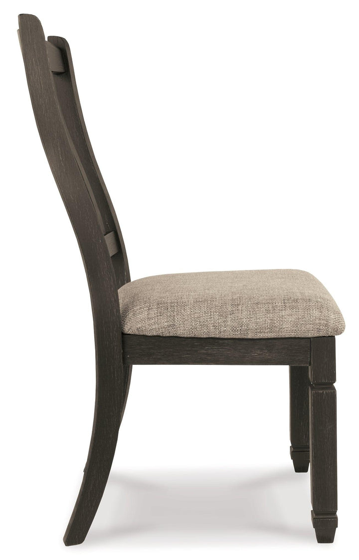 D736-01X2 Black/Gray Casual Tyler Creek Dining Chair (Set of 2) By Ashley - sofafair.com