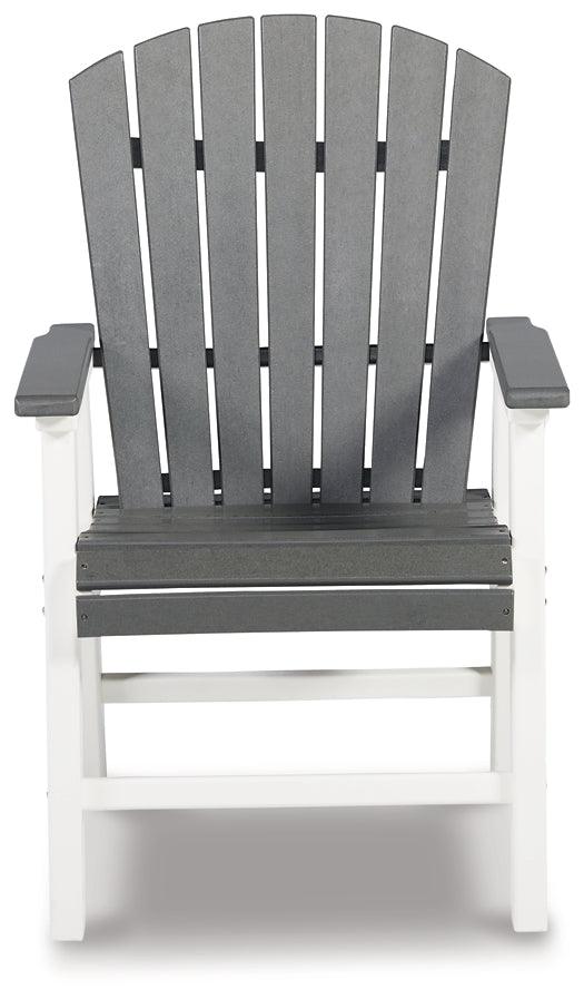 Transville Outdoor Dining Arm Chair (Set of 2) P210-601A White Casual Outdoor Dining Chair By Ashley - sofafair.com