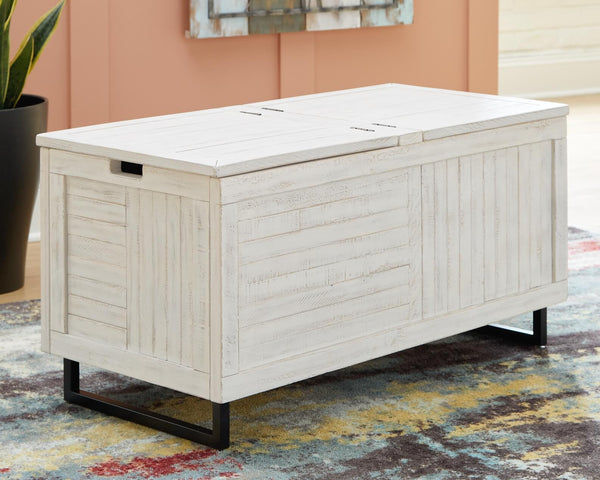 A4000337 White Casual Coltport Storage Trunk By Ashley - sofafair.com