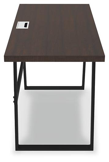 Camiburg 47" Home Office Desk H283-10 Black/Gray Casual Desks By Ashley - sofafair.com