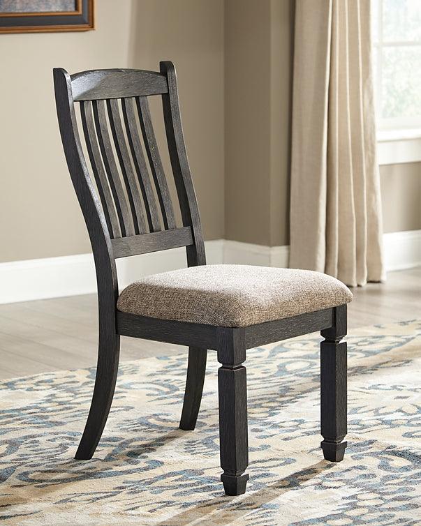 D736-01X2 Black/Gray Casual Tyler Creek Dining Chair (Set of 2) By Ashley - sofafair.com