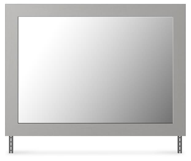B1192-36 Black/Gray Casual Cottonburg Bedroom Mirror By AFI - sofafair.com