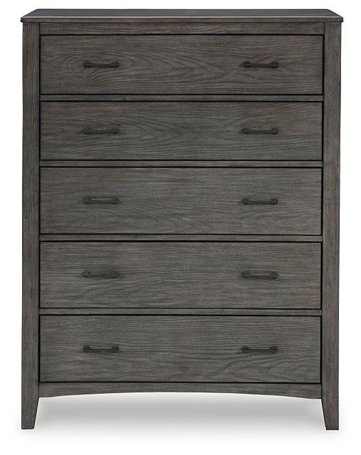 Montillan Chest of Drawers B651-46 Black/Gray Casual Master Bed Cases By Ashley - sofafair.com