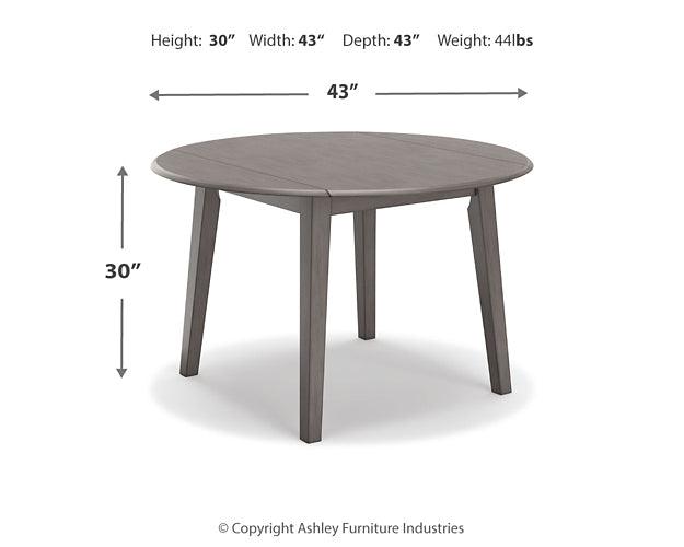 Shullden Drop Leaf Dining Table D194-15 Black/Gray Casual Casual Tables By Ashley - sofafair.com