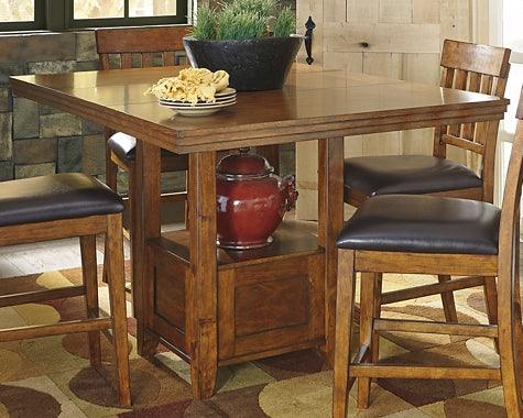 Ralene Counter Height Dining Extension Table D594-42 Brown/Beige Casual Counter Height Table By Ashley - sofafair.com