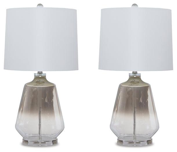 Jaslyn Table Lamp (Set of 2) L430414X2 Black/Gray Contemporary Table Lamp Pair By Ashley - sofafair.com