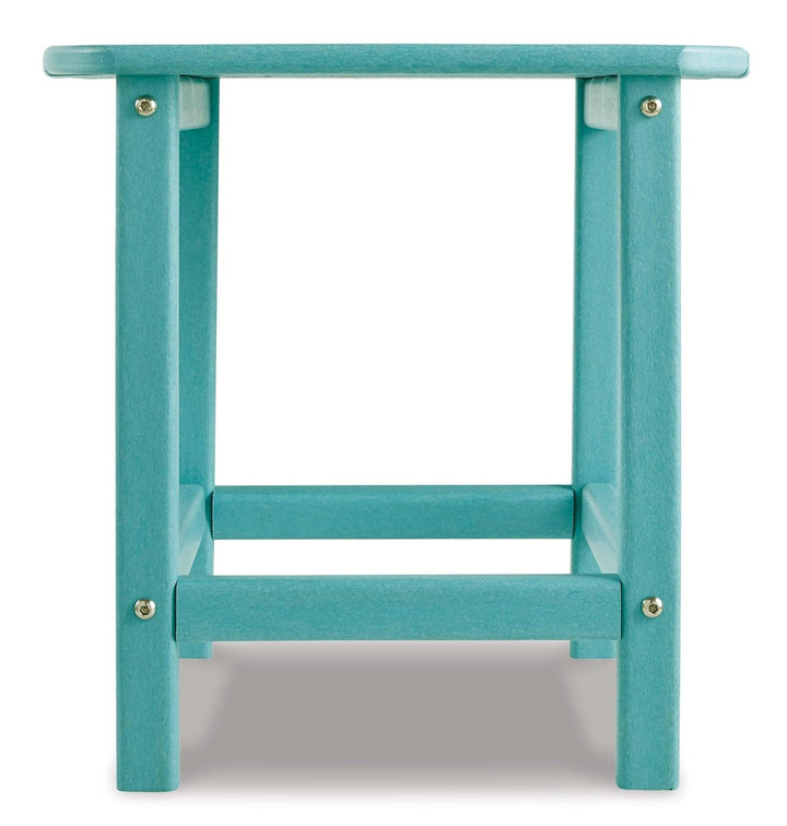 Sundown Treasure Adirondack Chair with End Table P012P1 Blue Contemporary Outdoor Package By Ashley - sofafair.com