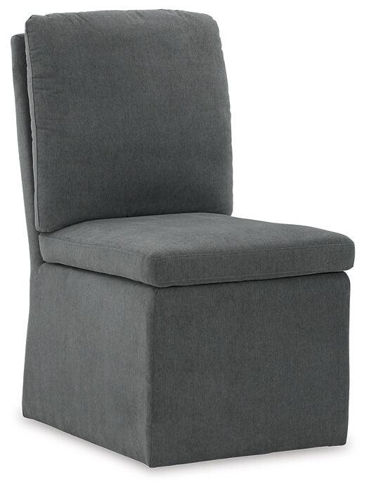 Krystanza Dining Chair D766-01 Black/Gray Casual Formal Seating By AFI - sofafair.com