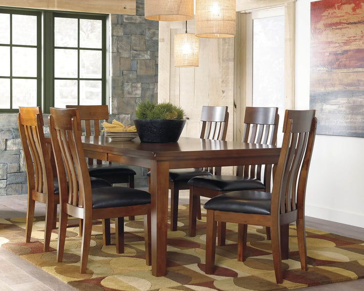 Ralene Dining Table and 6 Chairs D594D3 Brown/Beige Casual Dining Package By Ashley - sofafair.com