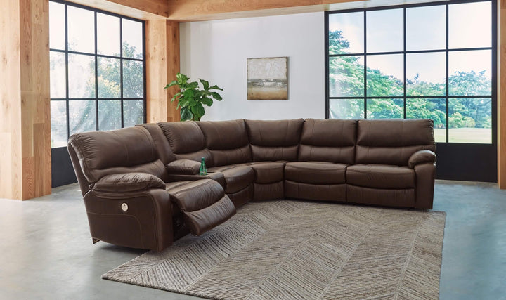 Family Circle 3-Piece Power Reclining Sectional U82902S1 Brown/Beige Contemporary Motion Sectionals By AFI - sofafair.com