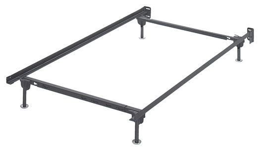Frames and Rails Twin/Full Bolt on Bed Frame B100-21 Black/Gray Contemporary Metal Frames / Rails By Ashley - sofafair.com