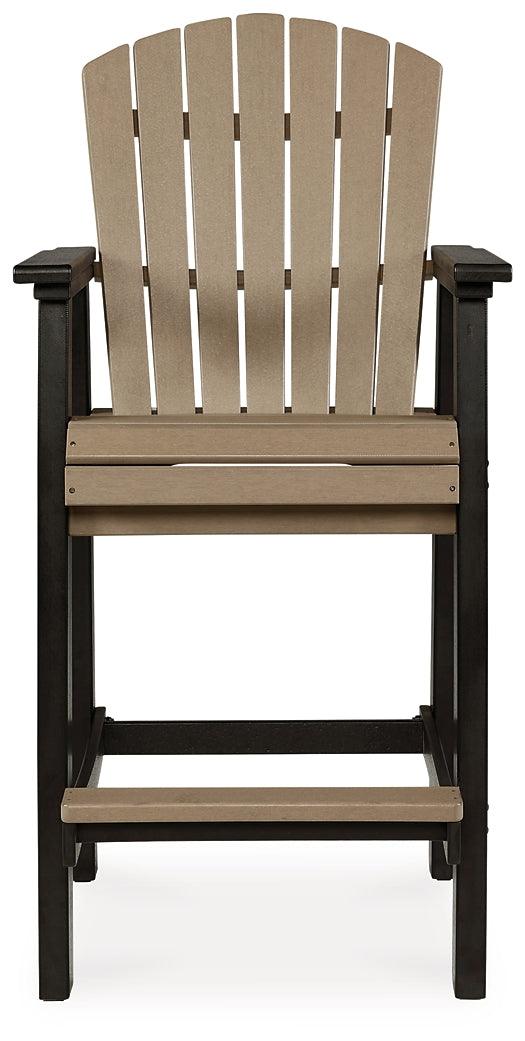 Fairen Trail Barstool (Set of 2) P211-130 Black/Gray Contemporary Outdoor Barstool By Ashley - sofafair.com