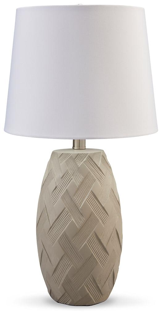 Tamner Table Lamp (Set of 2) L243324 White Contemporary Table Lamp Pair By Ashley - sofafair.com