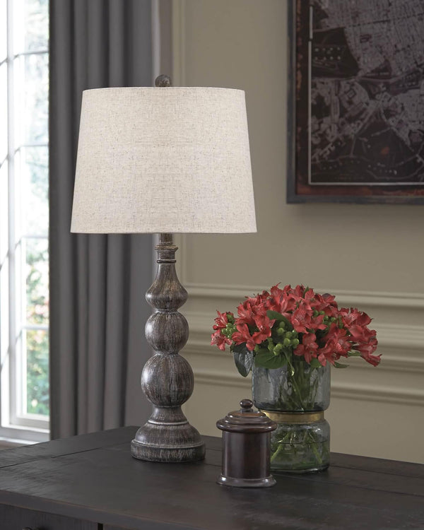 Mair Table Lamp (Set of 2) L276014 Brown/Beige Casual Table Lamp Pair By Ashley - sofafair.com