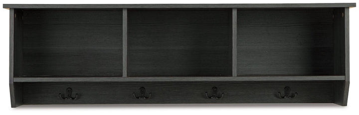 A8010271 Black/Gray Casual Mansi Wall Shelf By Ashley - sofafair.com