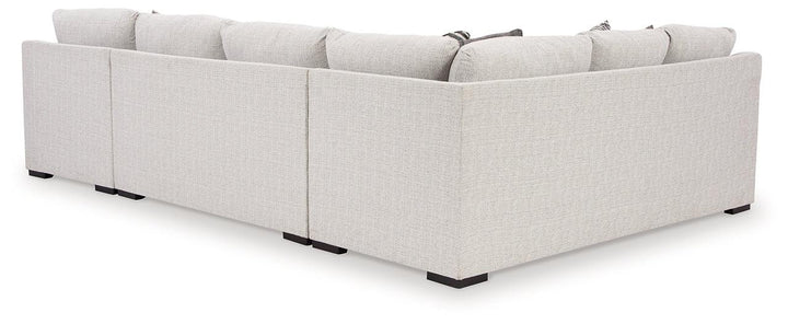 Koralynn 3-Piece Sectional with Chaise 54102S2 Black/Gray Contemporary Stationary Sectionals By AFI - sofafair.com