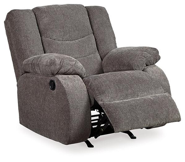 Tulen Recliner 9860625 Black/Gray Contemporary Motion Upholstery By Ashley - sofafair.com