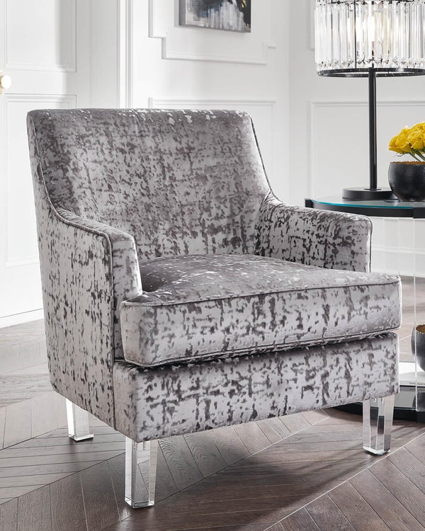 Gloriann Accent Chair A3000105 Black/Gray Contemporary Accent Chairs - Free Standing By Ashley - sofafair.com