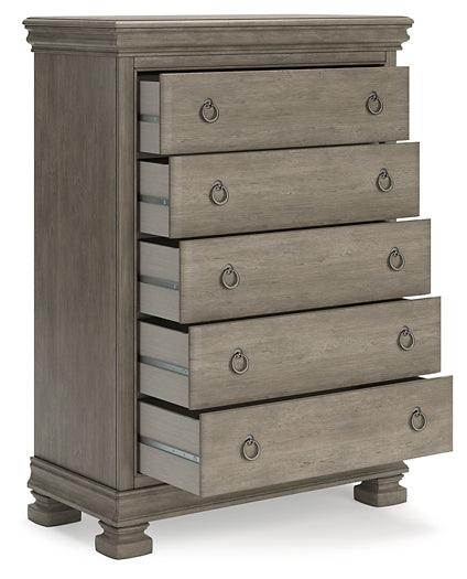 Lexorne Chest of Drawers B924-46 Black/Gray Traditional Master Bed Cases By Ashley - sofafair.com