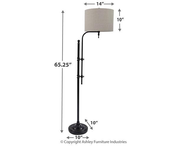 L734251 Brown/Beige Casual Anemoon Floor Lamp By Ashley - sofafair.com