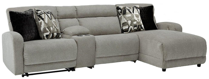 Colleyville 4-Piece Power Reclining Sectional with Chaise 54405S3 Brown/Beige Contemporary Motion Sectionals By AFI - sofafair.com