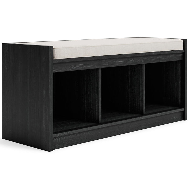 Yarlow Storage Bench A3000320 Black/Gray Casual Stationary Upholstery Accents By Ashley - sofafair.com