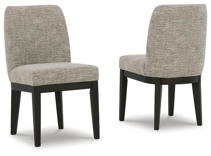 Burkhaus Dining Chair D984-01 Brown/Beige Contemporary Formal Seating By Ashley - sofafair.com