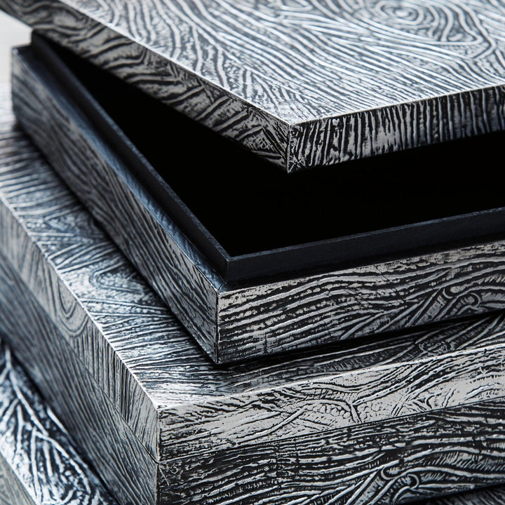 A2000491 Black/Gray Contemporary Keldy Box (Set of 3) By Ashley - sofafair.com