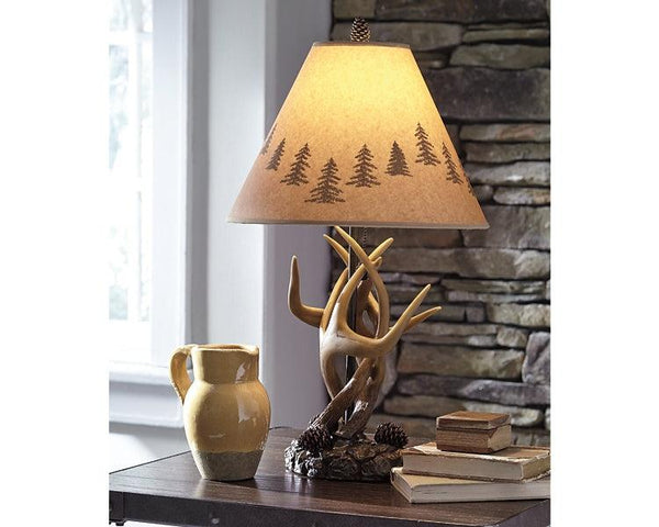 Derek Table Lamp (Set of 2) L316984 Brown/Beige Casual Table Lamp Pair By Ashley - sofafair.com