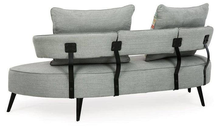 Hollyann RTA Sofa 2440238 Black/Gray Contemporary Stationary Upholstery By Ashley - sofafair.com