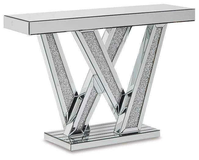 Gillrock Console Table A4000170 Metallic Contemporary Stationary Upholstery Accents By Ashley - sofafair.com
