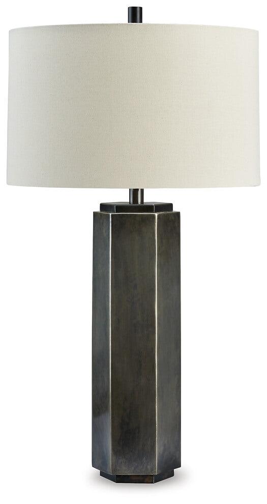 L208324 Black/Gray Contemporary Dirkton Table Lamp By AFI - sofafair.com