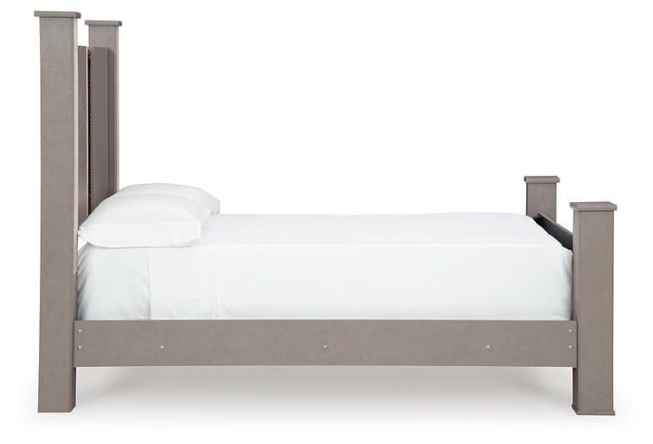 Surancha AMP011535 Black/Gray Contemporary Master Beds By Ashley - sofafair.com