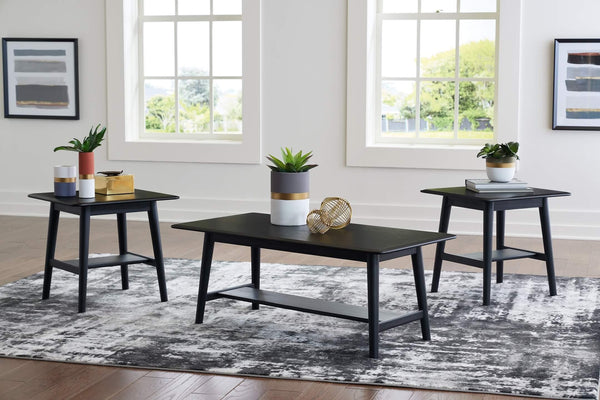 Westmoro Table (Set of 3) T271-13 Black/Gray Contemporary 3 Pack By Ashley - sofafair.com
