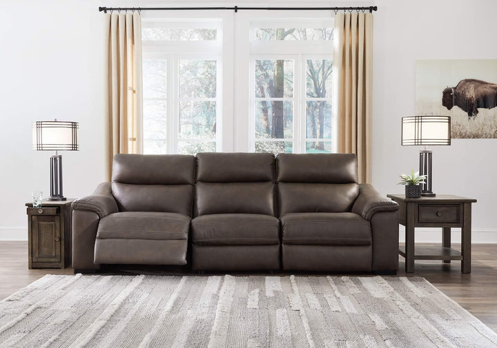 Salvatore 3-Piece Power Reclining Sofa U26301S3 Brown/Beige Contemporary Motion Sectionals By Ashley - sofafair.com